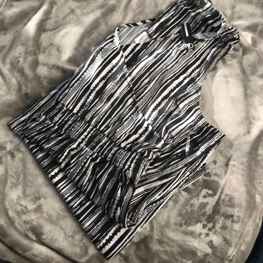 Black and white jumpsuit